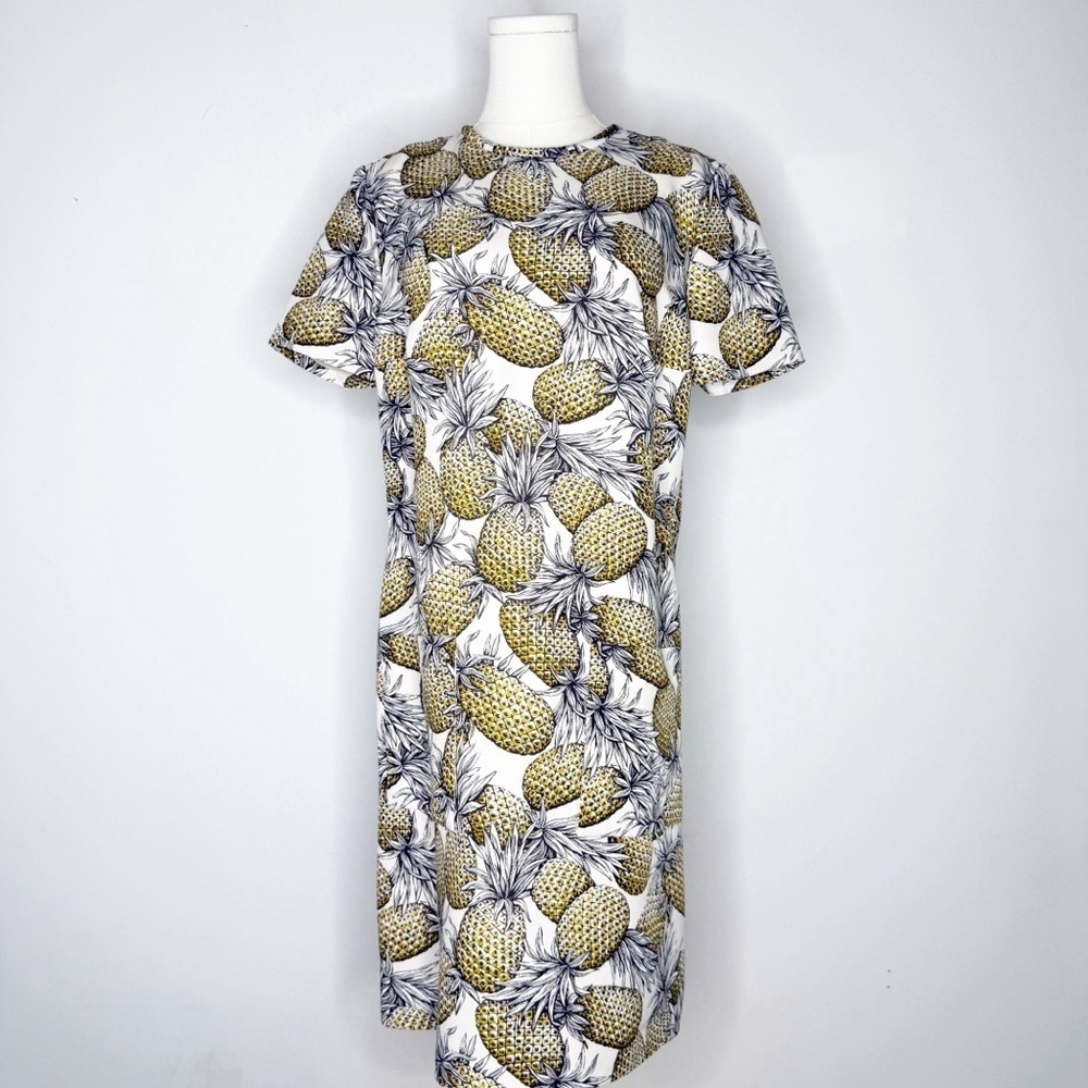 Lyn Devon Audrey Pineapple Print Shift Dress Size… - image 7